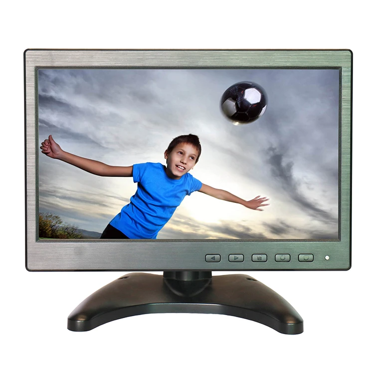 1024*600 BNC монитор 10.1 дюймов пластиковые монитор с AV/BNC/VGA/USB интерфейс