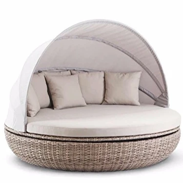 
Top Grade Outdoor Patio Round Daybed With Canopy 