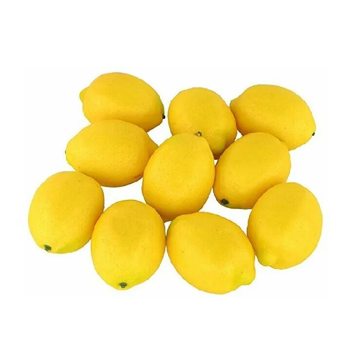YIPAI 50mm mini Polystyrene plastic foam artificial fruit lemon for home decoration