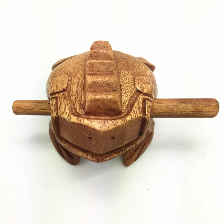 Home Office Decoration Wooden Thailand Traditional Craft Lucky Frog