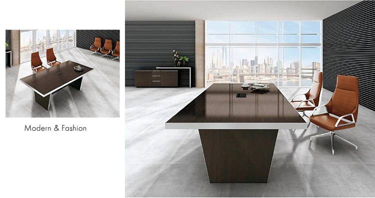 China Factory Manufacture 10 Person Seater Modern Office Conference Table Meeting Conference Room Table Furniture