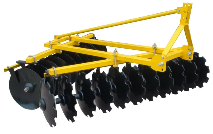 Farm machinery tractor trailed hydraulic heavy duty disc harrow for heavy clay soil waste land and weedy field