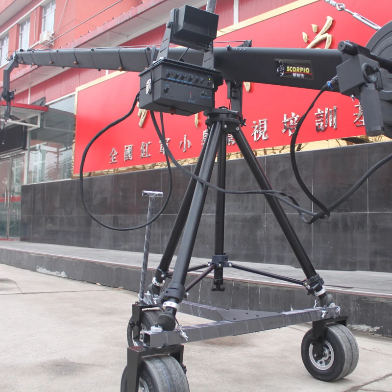 Heavy type 10m dslr video camera crane jib