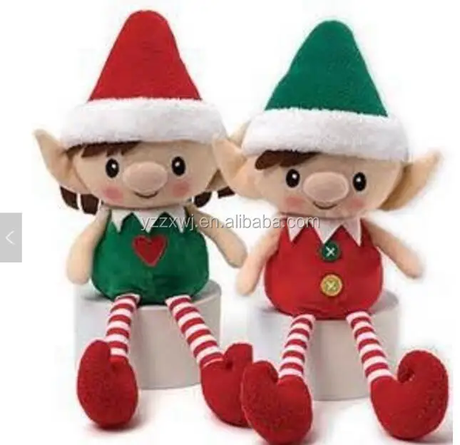 free sample plush boy elf christmas toys handmade christmas toys Plush Stuffed Elf Hot Sale Toy