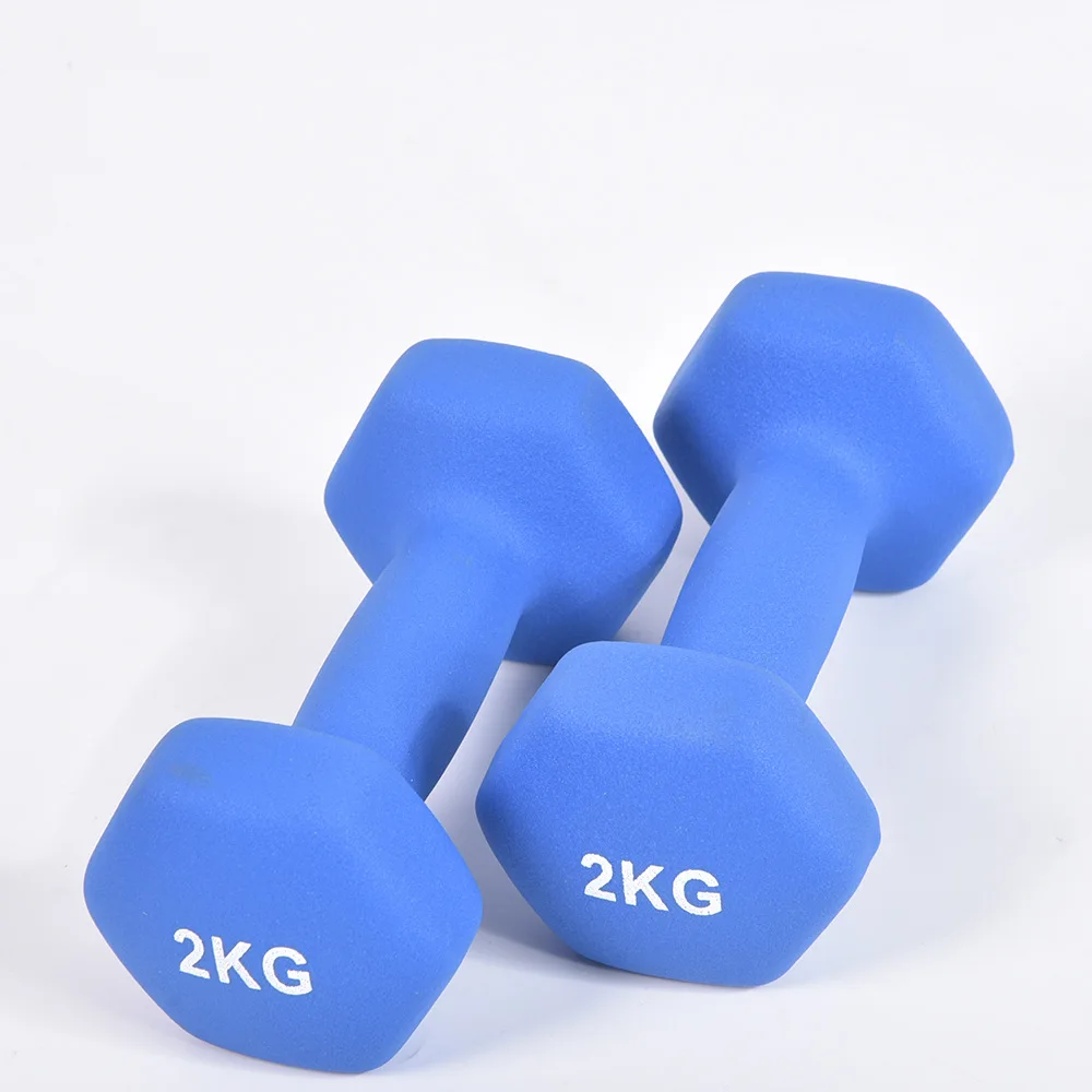 Wholesale Export Colorful Neoprene Coated Dumbbell yoga dumbbell for lady