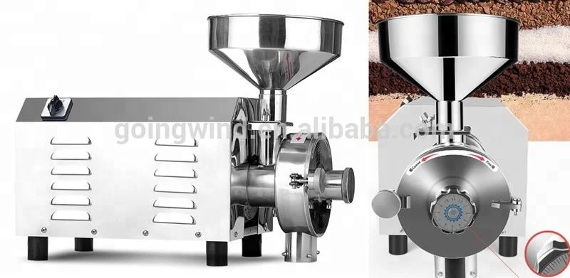 Automatic spice powder grinding machine stainless steel indian dry spices commercial use grinder hammer mill best price for sale