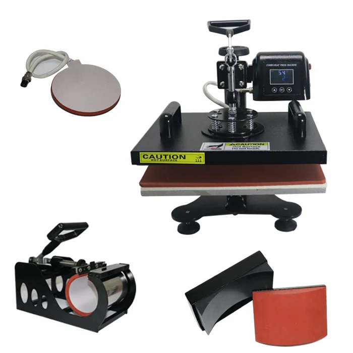 4  in 1   mug plate  cap clothes  multifunction  combo  heat press  stamp machine