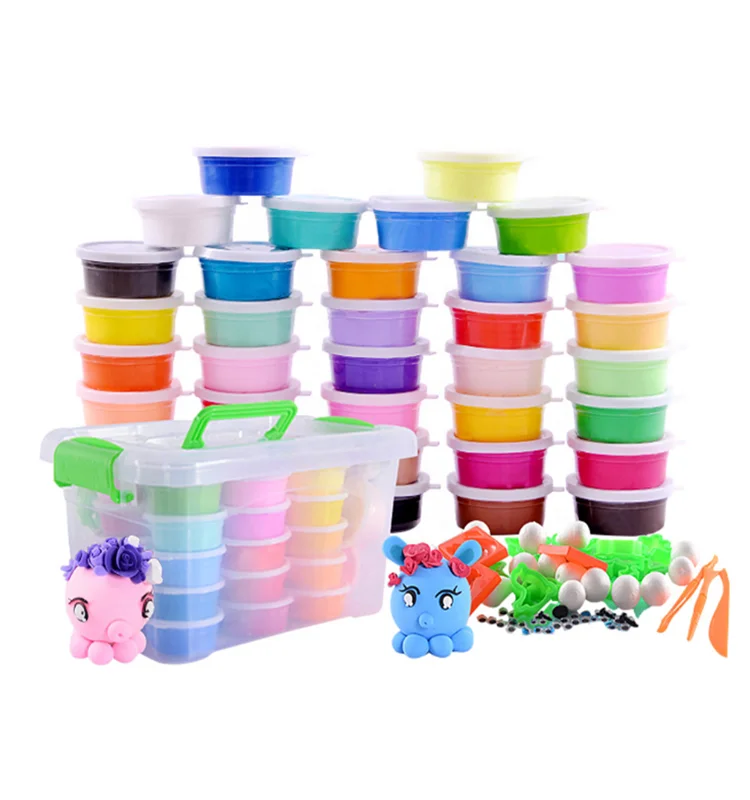 
Hot Selling Diy Education 24 colors Magic Crystal Mud Slime for Kids 