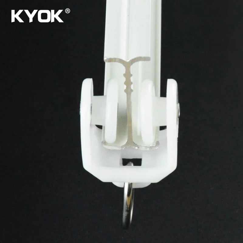 KYOK American Style Curtain Track Flexible Aluminium Curtain Track Ceiling Bracket For Curtain Track With Pulley System M913