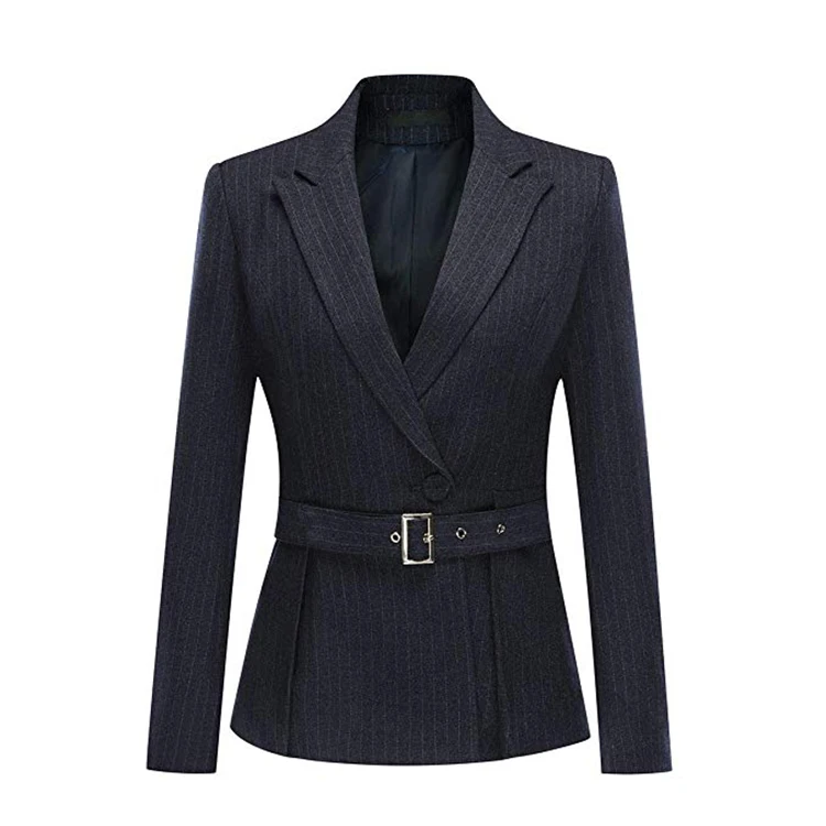 Custom Fashion Slim Fit Two Pieces Office Uniform Coat Pants Female Business Suit New Style Women Blazer Pant Set