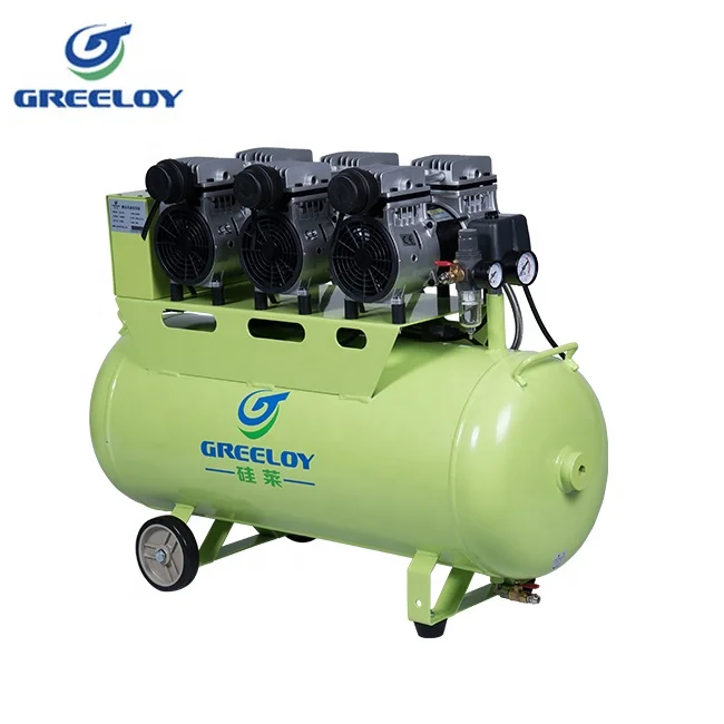 Electric 90L Silent Dental Oiless Air Compressor for Dental Lab