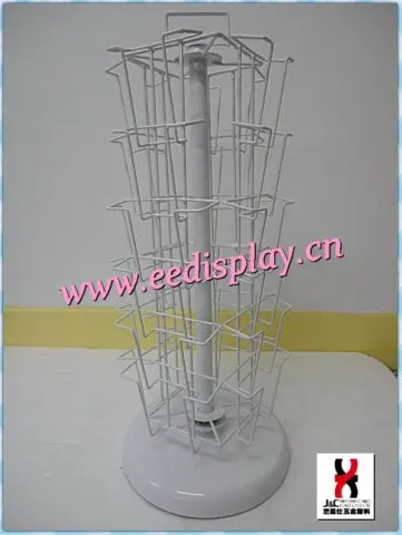 mobile life magazine rotating tabletop display rack
