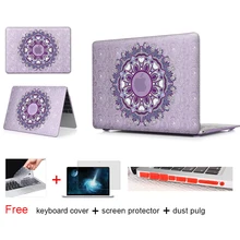 Floral Paisley Matte Case For Apple Macbook Air 13 Case Air 11 Pro 13 Retina 12 13 15 Laptop Bag For Mac Book Pro 13 Case