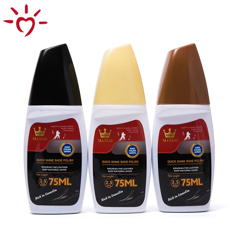
China manufacturer bottle plastic black cleaner color wholesale custom sponge liquid brands of shoe polish 