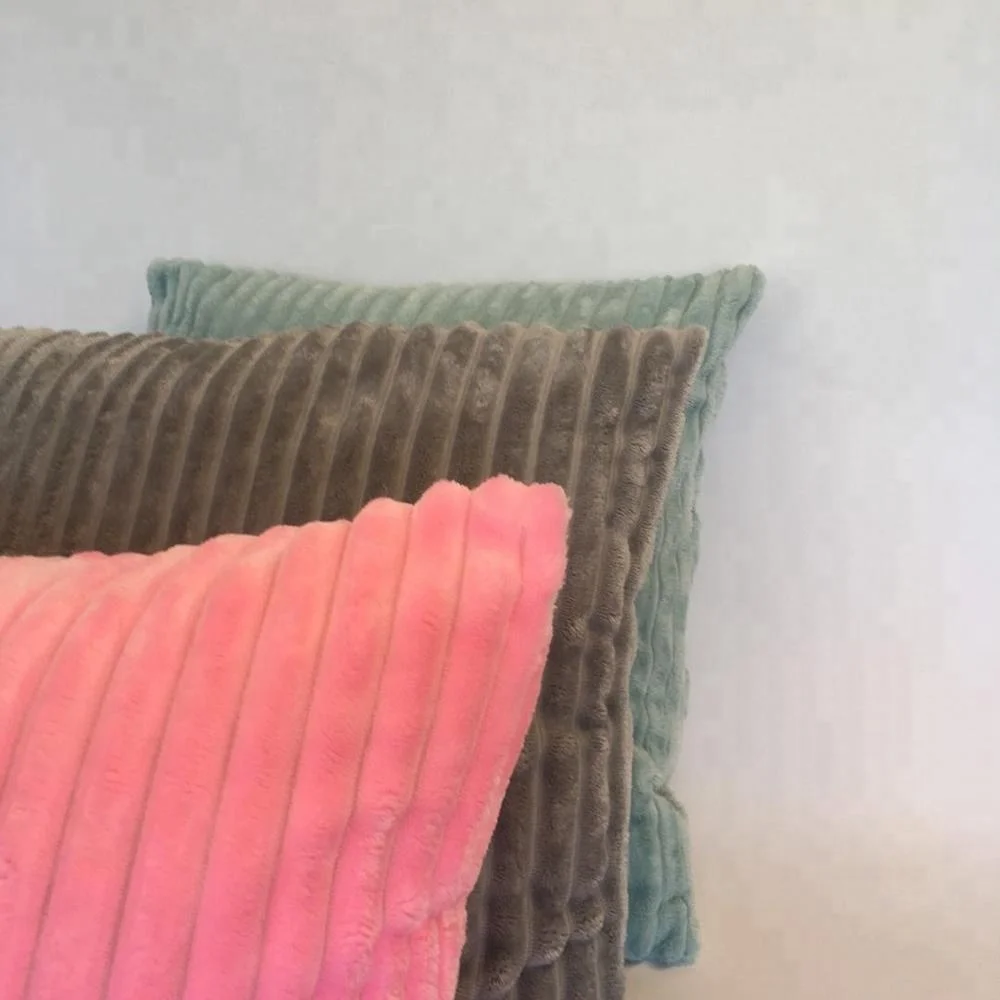 fashion design 45*45cm Faux fur cushion pillow rabbit fake fur fabric