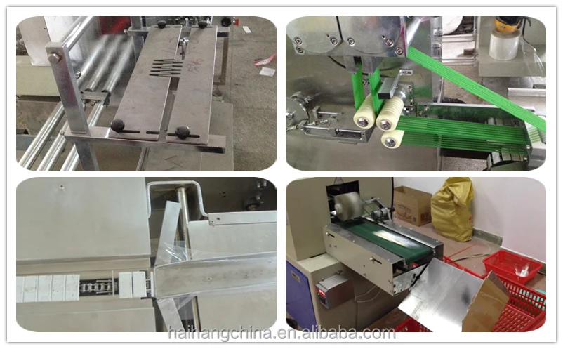 
disposable spoon knife fork auto feed wet wipe/tissue paper making packing machine of Ruian China 