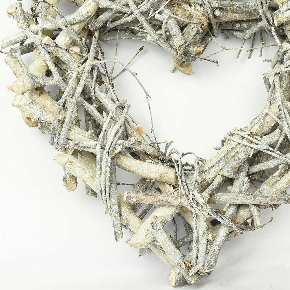 natural twigs and weaving hanging wreath, Christmas wreath, wooden door wreath