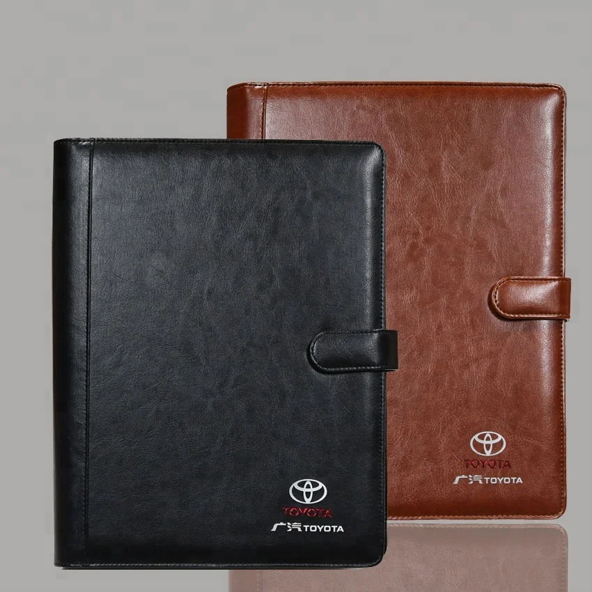 
Custom logo 9 bit calculator A4 clip file folder with closure 