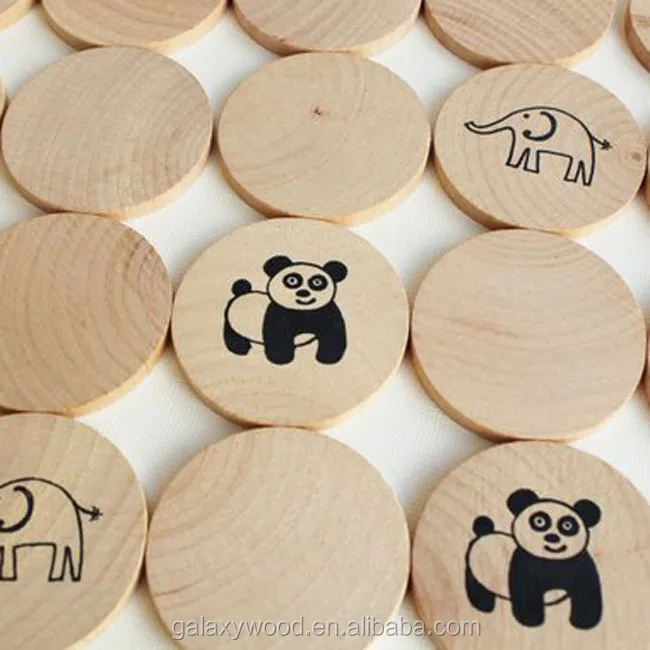 Wholesale Custom Wooden Coins for Montessori and Waldorf Games