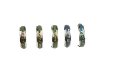 Обручальное кольцо, меняющее цвет, из нержавеющей стали, 4 мм, 100 шт.