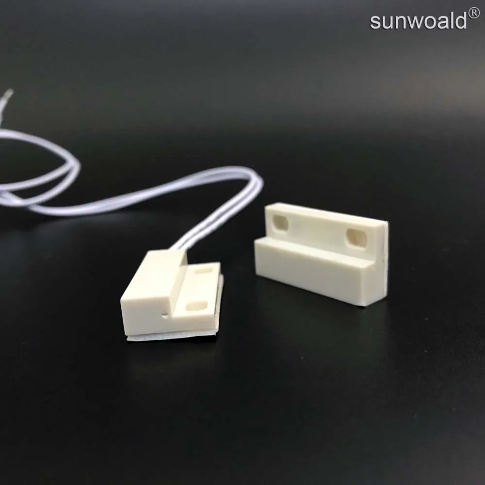 Sunwoald L27xW14xH7.5mm Normally open Magnetic Door Contact Switch/Proximity Sensor for door light