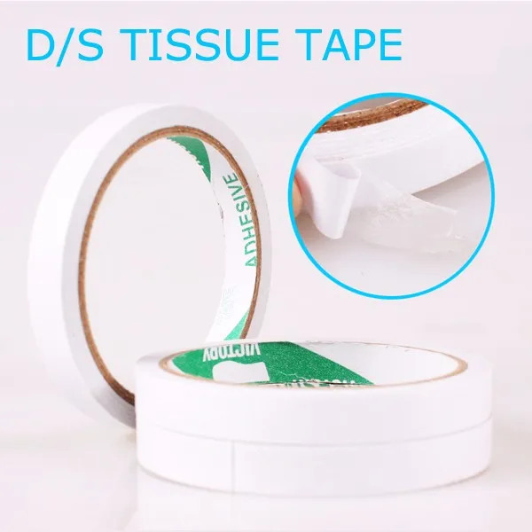 Hot selling high quality  strong adhesive white popular Double Sided Tissue Tape with tissue material for Photo Album