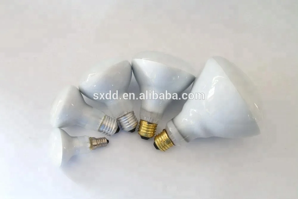 Golden Supplier Factory Price Halogen Incandescent Bulb Heating Bulb Spot Light R50 R63 R80 R95 R125 E27 B22 Glass Ce OEM China