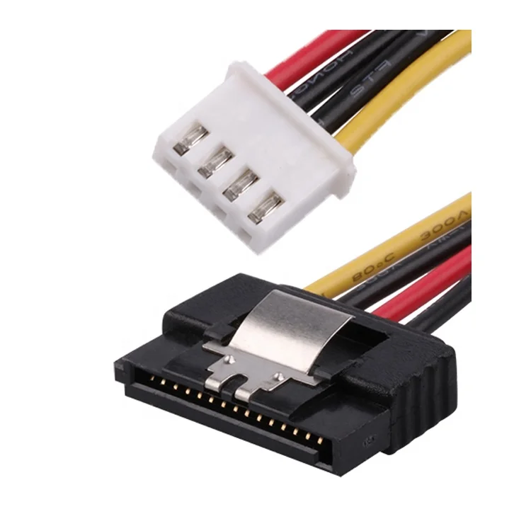 Factory wholesale SATA power 15P SATA to 4 Pin Molex Power Cable for HDD hard drive
