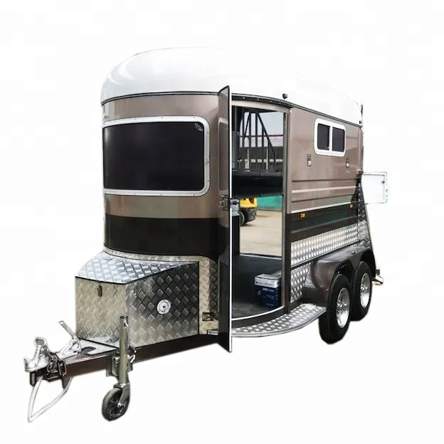 2019 Hot Standard 2 Straight Horse Semi Trailer Customized Dream Coach