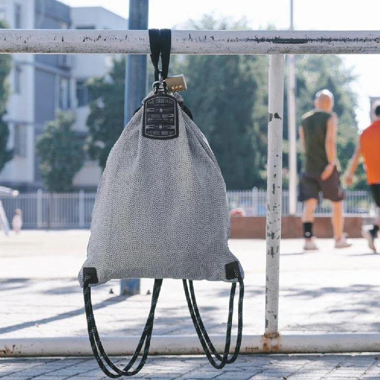 Newest UHMWPE Fabric Anti Knife Backpack Cut Resistant Bag Anti-theft Cut Proof Drawstring Backpack