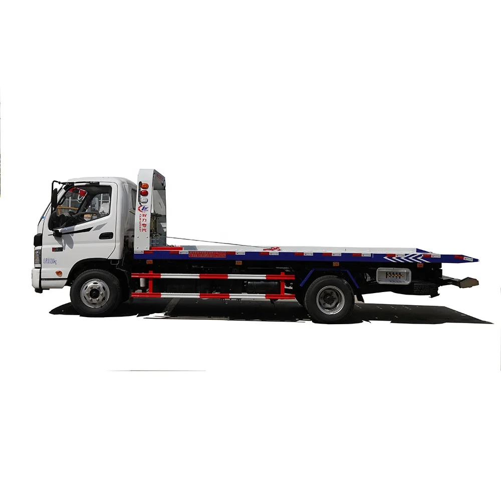 4x2 roll back tow truck wrecker   Foton 5T  Payload flatbed tow truck for sale