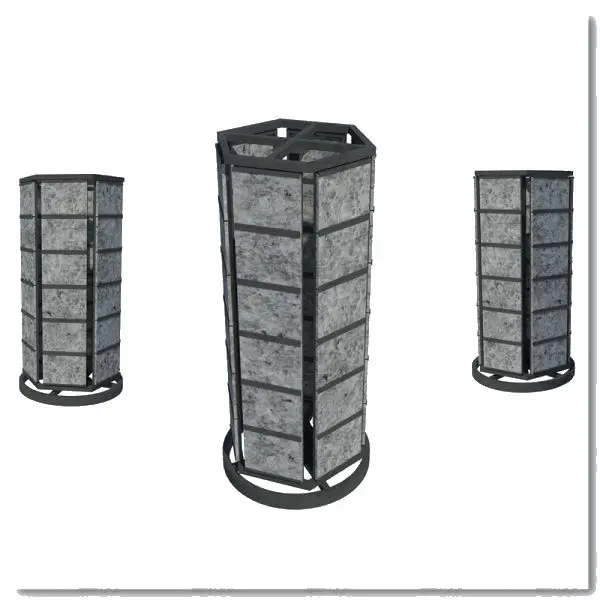 
Custom Made Quartz Display Metal Rack Heavy Duty Rotating Display Stand Turntable 