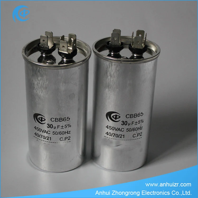 С Металлизированная Пленка AC CBB65A Конденсатор для Использования Кондиционирования Воздуха