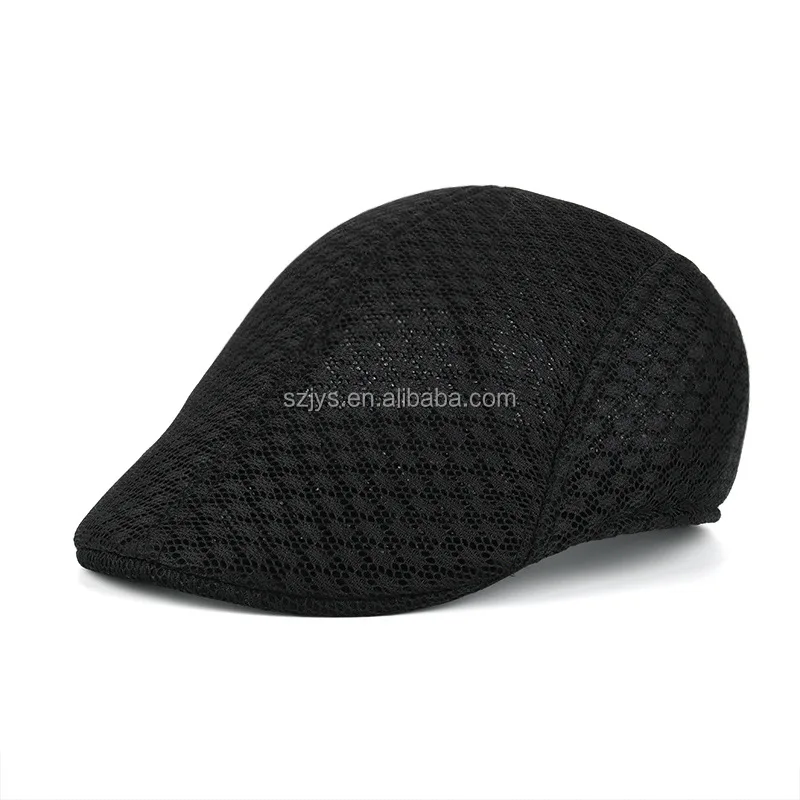 Wholesale Mens Unique Mesh Beret Hats Polyester beret caps