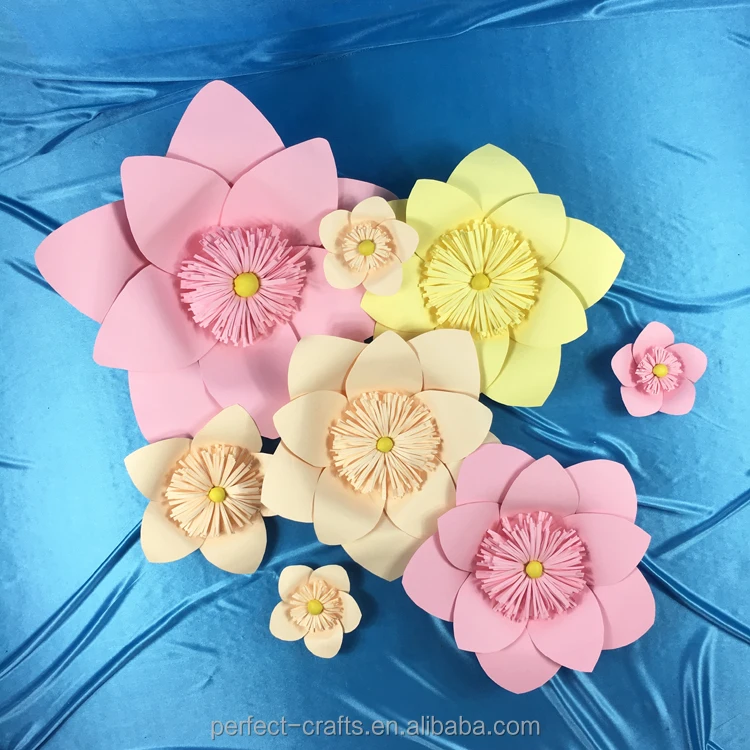 Handmade paper flowers for stages decor