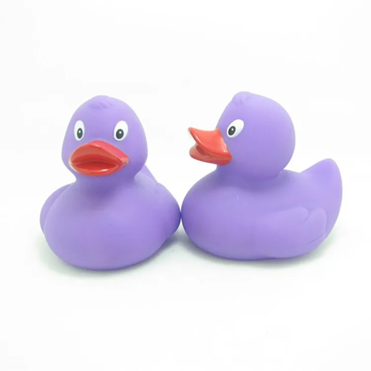 Rubber Duck Bath Toy PVC Bath Toy Purple Rubber Cheap Shower Duck For Baby