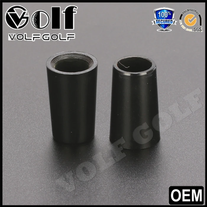 Solid Black Golf Ferrule for Driver Fairway Wood Graphite Shaft and Iron Shaft Can Customized 0.335 0.350 0.355 0.370ID