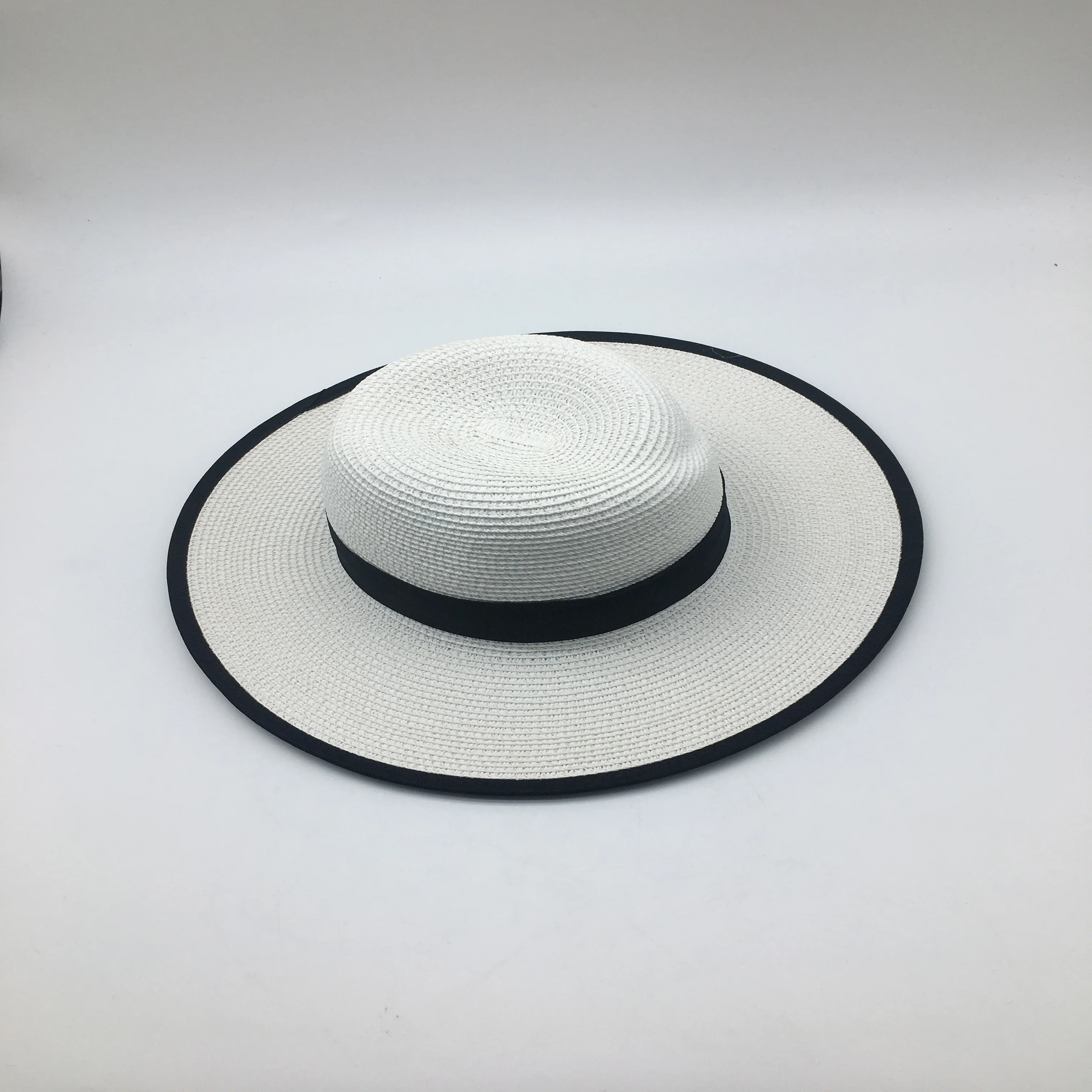 high quality wholesale promotions solid color Fedore cheap beach travel outdoor  Straw Hat