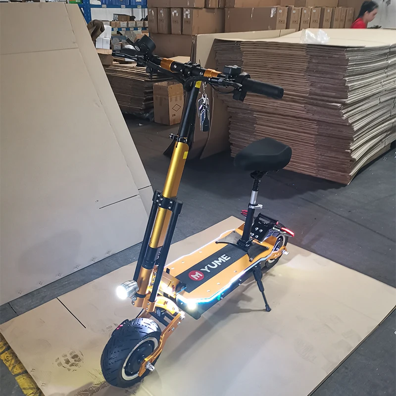 [USA EU stock] YUME X11 New Update Golden Vession e- scooter 60V5000W dual motor foldable  adult electric scooter