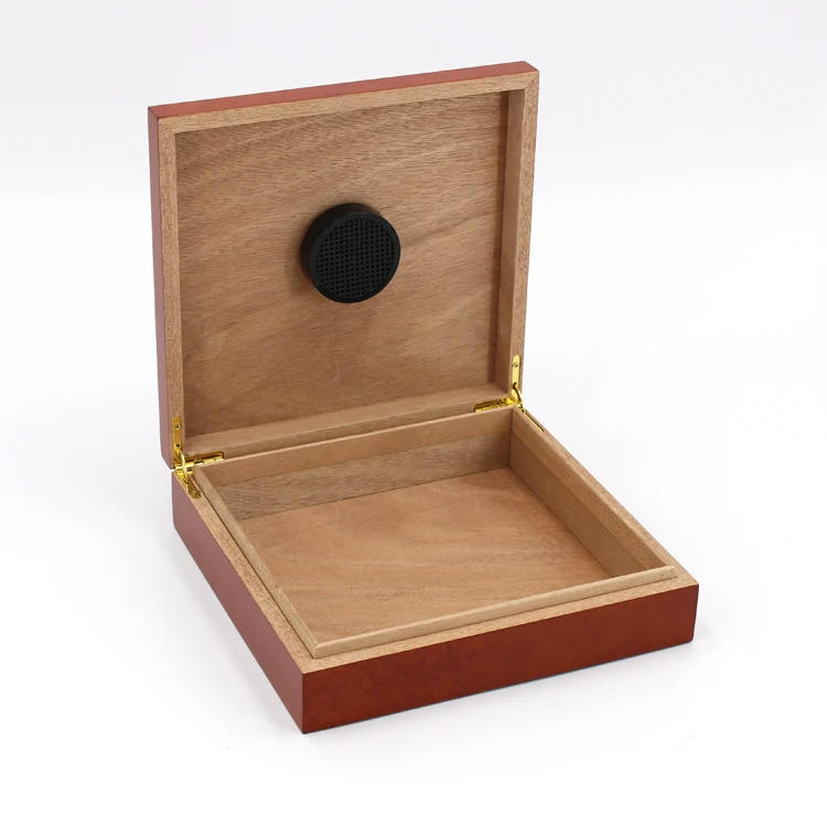 wholesale custom  solid wood box  cigar gift wooden packaging box