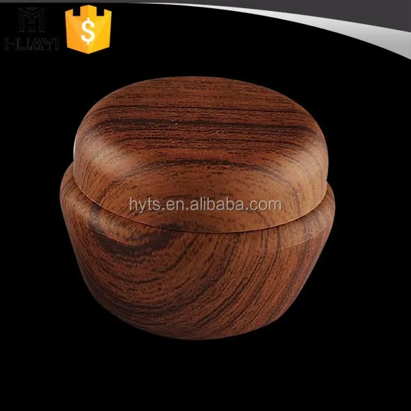 20ml wood grain plastic cosmetic cream empty jar