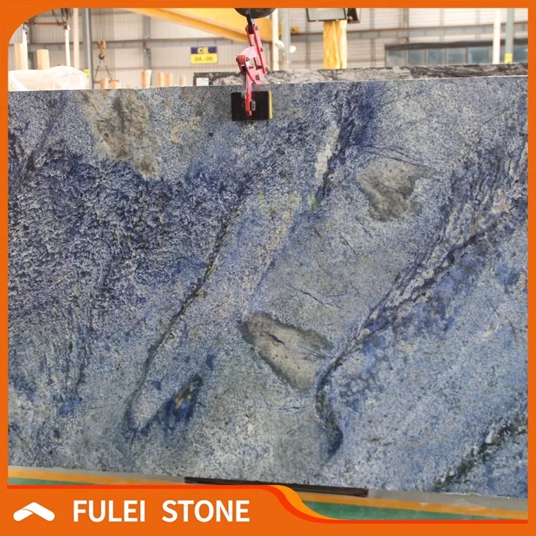 Blue Azul Bahia Granite Bathroom Tub Surround Granite Shower Wall Tile