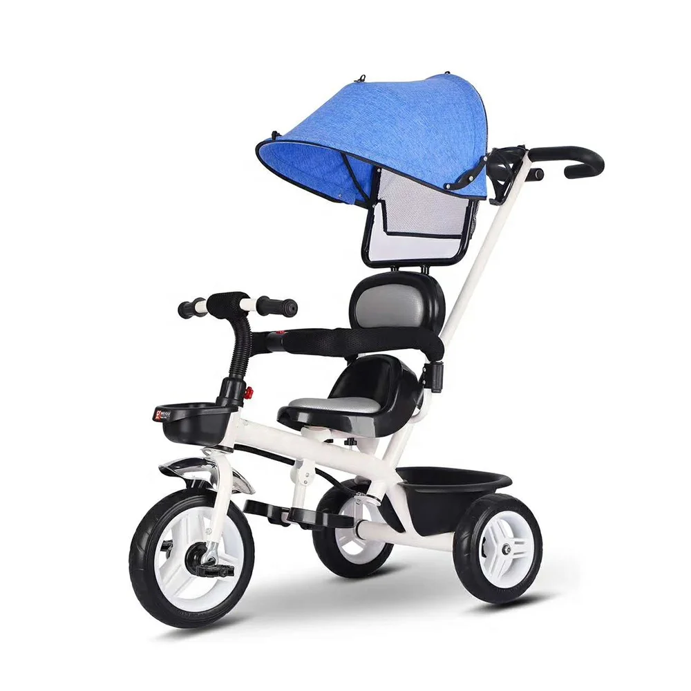 Factory price plastic baby children walkers tricycles with cover 713