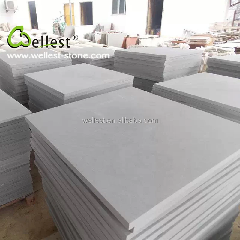 Оптовая продажа высококачественных белых пескоструйных камней для экстерьера