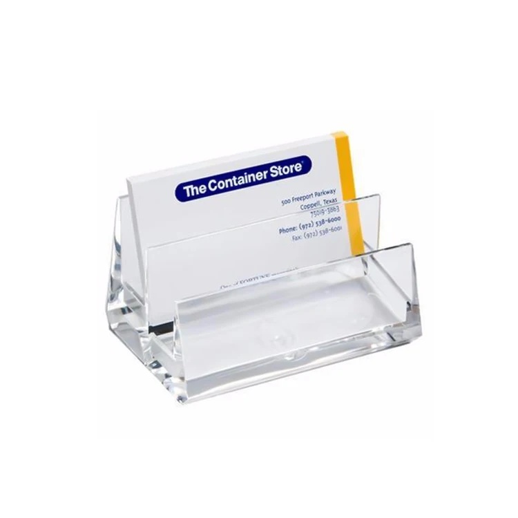 Офисные прозрачные держатели для визиток из акрила/ПММА/плексигласа, акриловые держатели для визиток