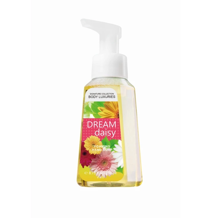 OEM brands natural perfume liquid foaming hand soap for women