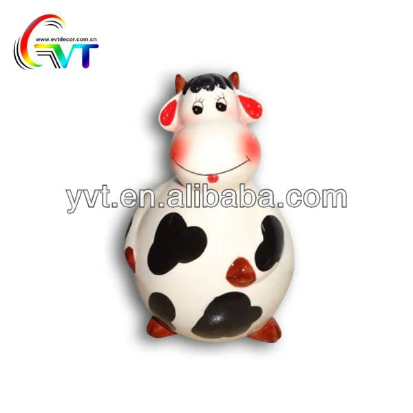 Ceramic Cow Piggy Bank Animal Coin Bank Home Decor Children Gifts Money Box