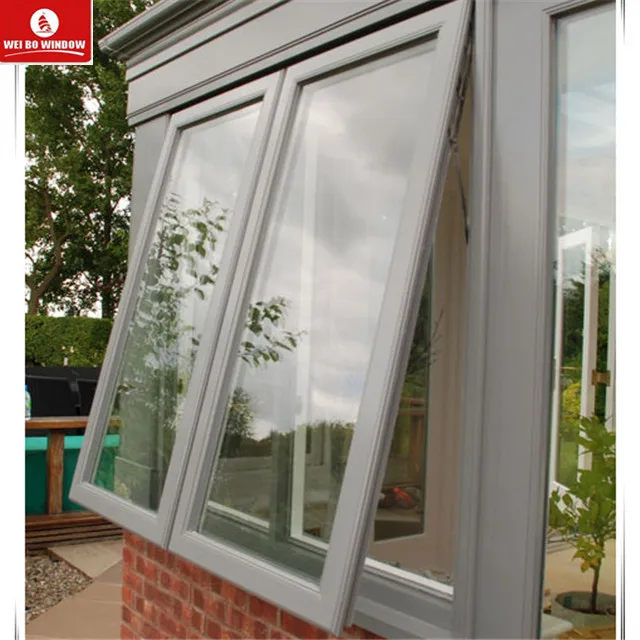 Latest design PVC/UPVC  plastic grill insert window with mesh for awning windows