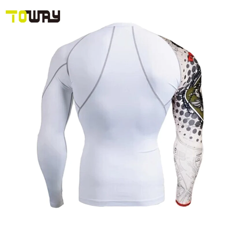 private label compression rash guard shirt custom