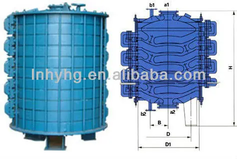 glass lined shell-and-tube condenser